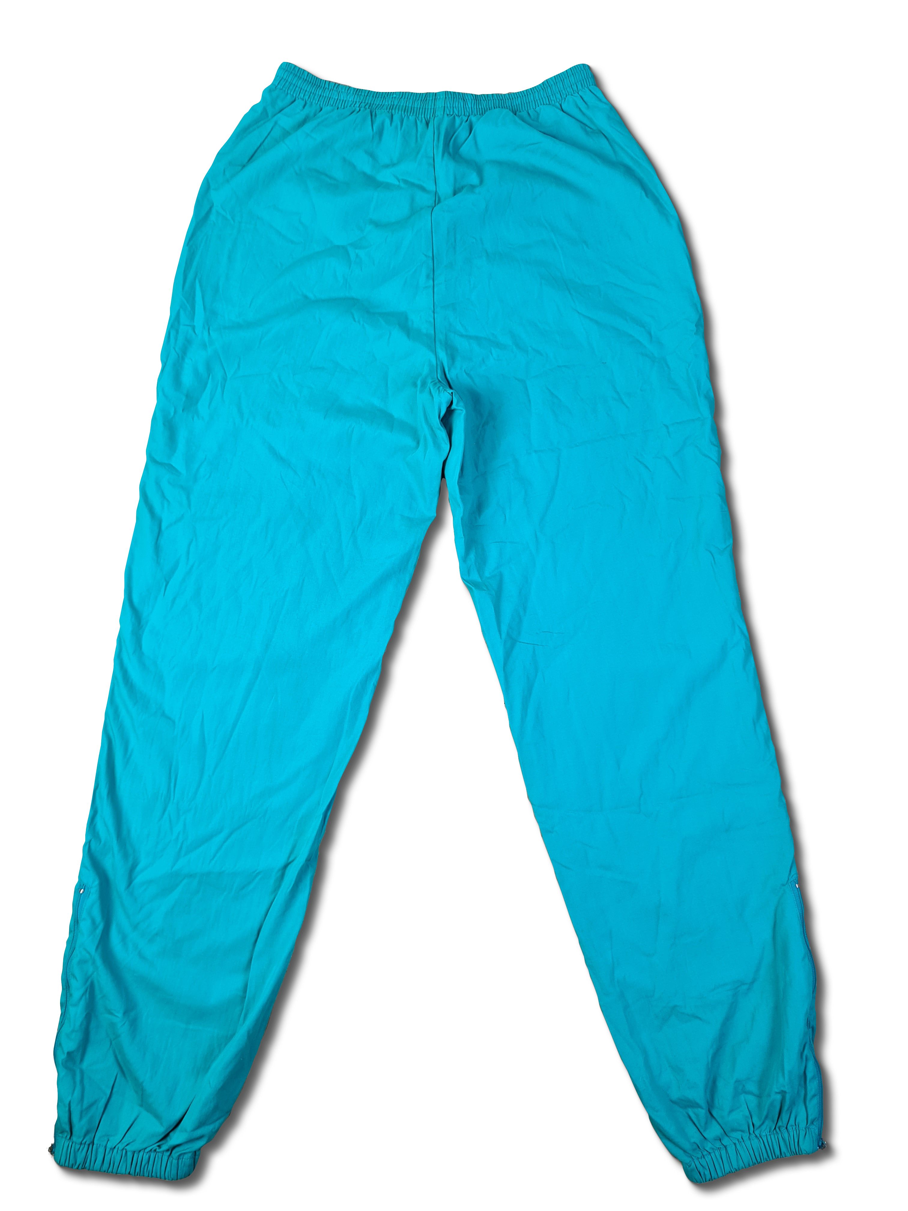 Vintage Adidas Sporthose 80s Frottee Innenstoff Grün (40) S-M - RareRags