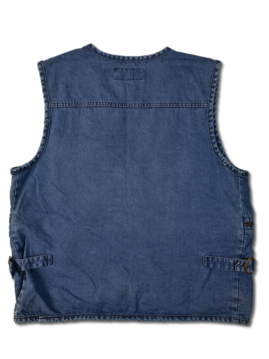 Vintage Pro-Work Man Jeansweste Multipocket Fischer L
