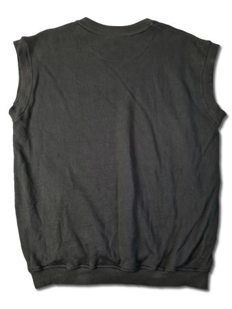 Vintage Exploration Pullunder Bestickt Schwarz XL