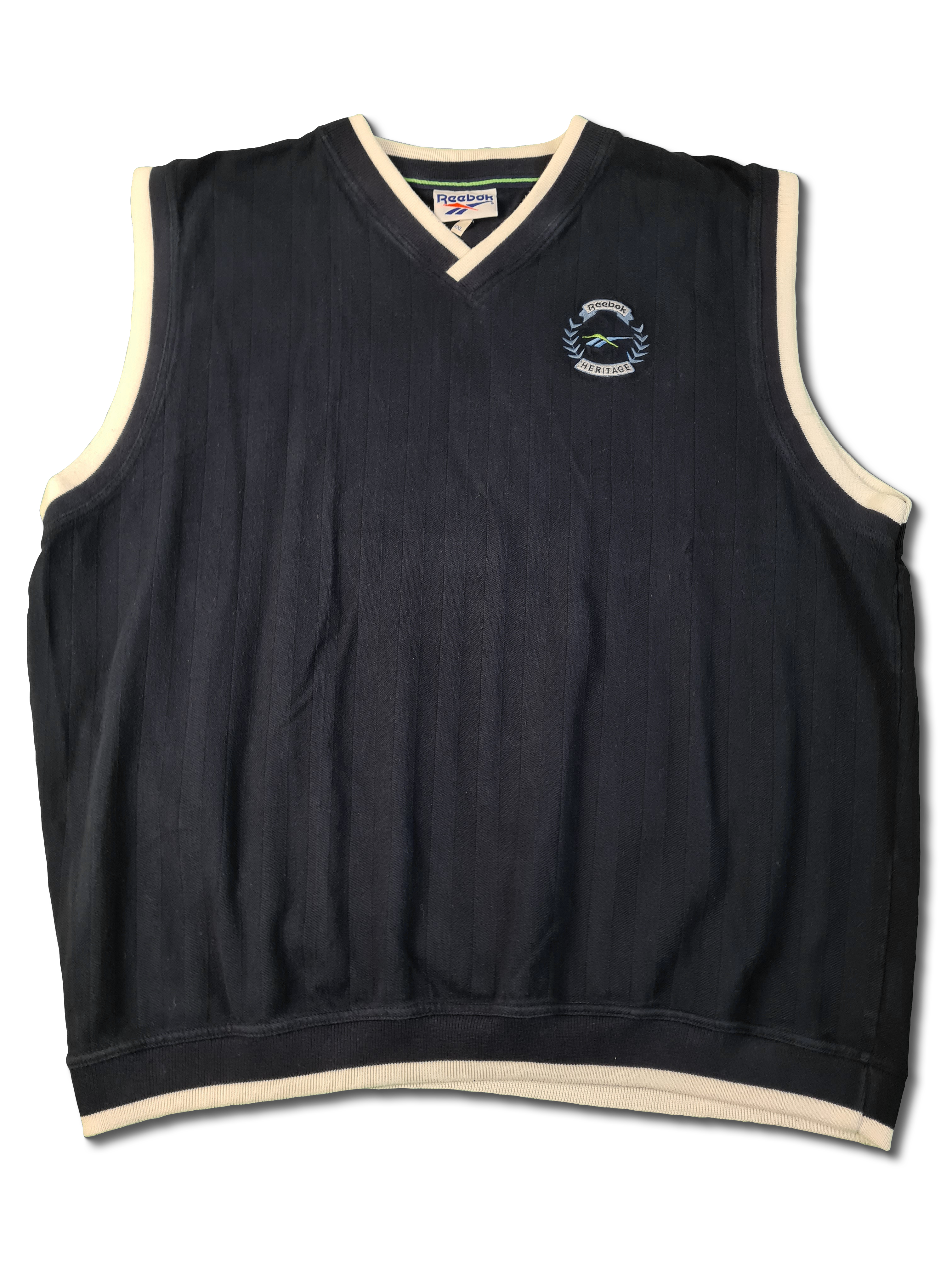 Vintage Reebok Pullunder Heritage Made In Greece Nr20 Marine XXL