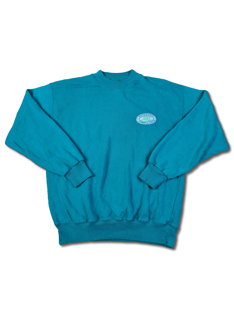 Blue Tag Vintage Nike Hoodie Blau Vintage Nike Sportjacke Big