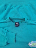 Rare! Vintage Nike Sweater Blue Label 80s Made In Portugal Türkis L