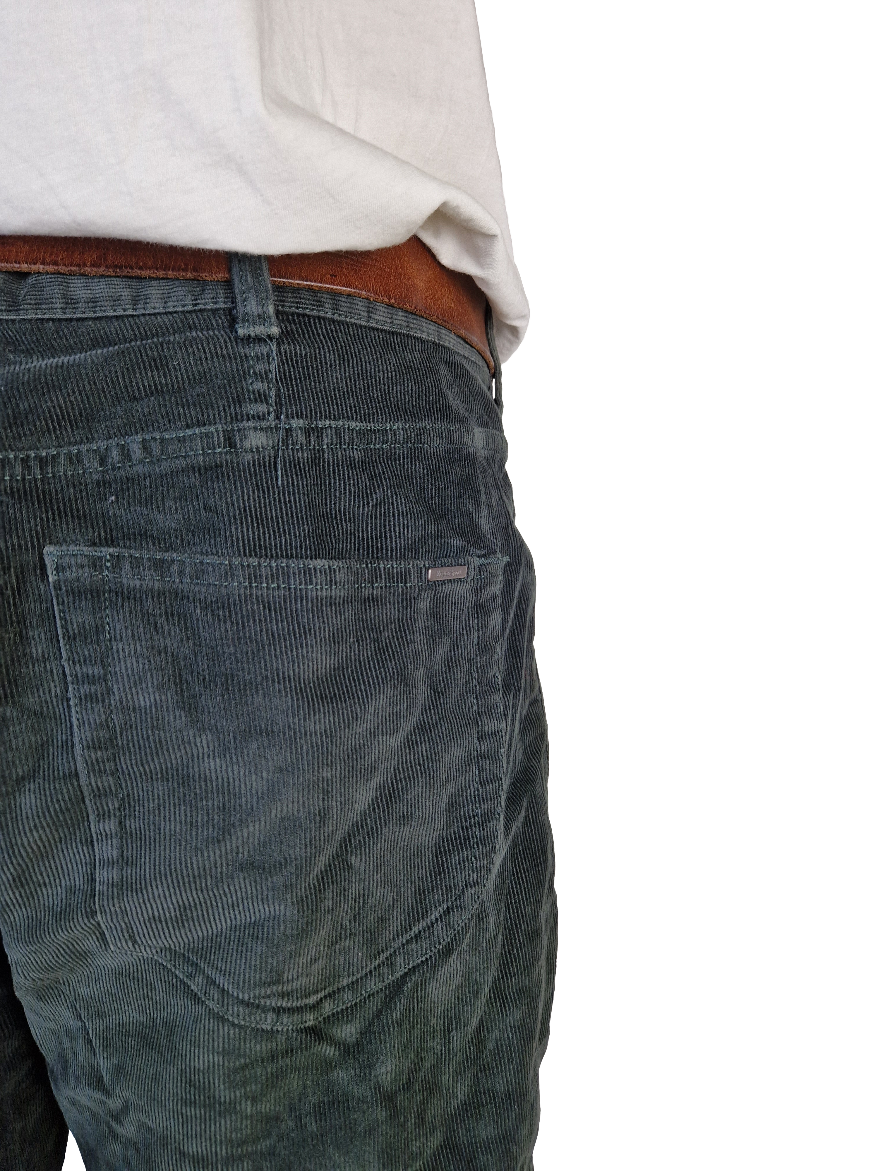 Moderne Zegna Sport Cordhose Regular Fit Dunkelgrün 38 - RareRags
