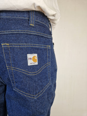 Moderne Carhartt Jeans "FR" Flame Resistant Workwear Blau 32x32