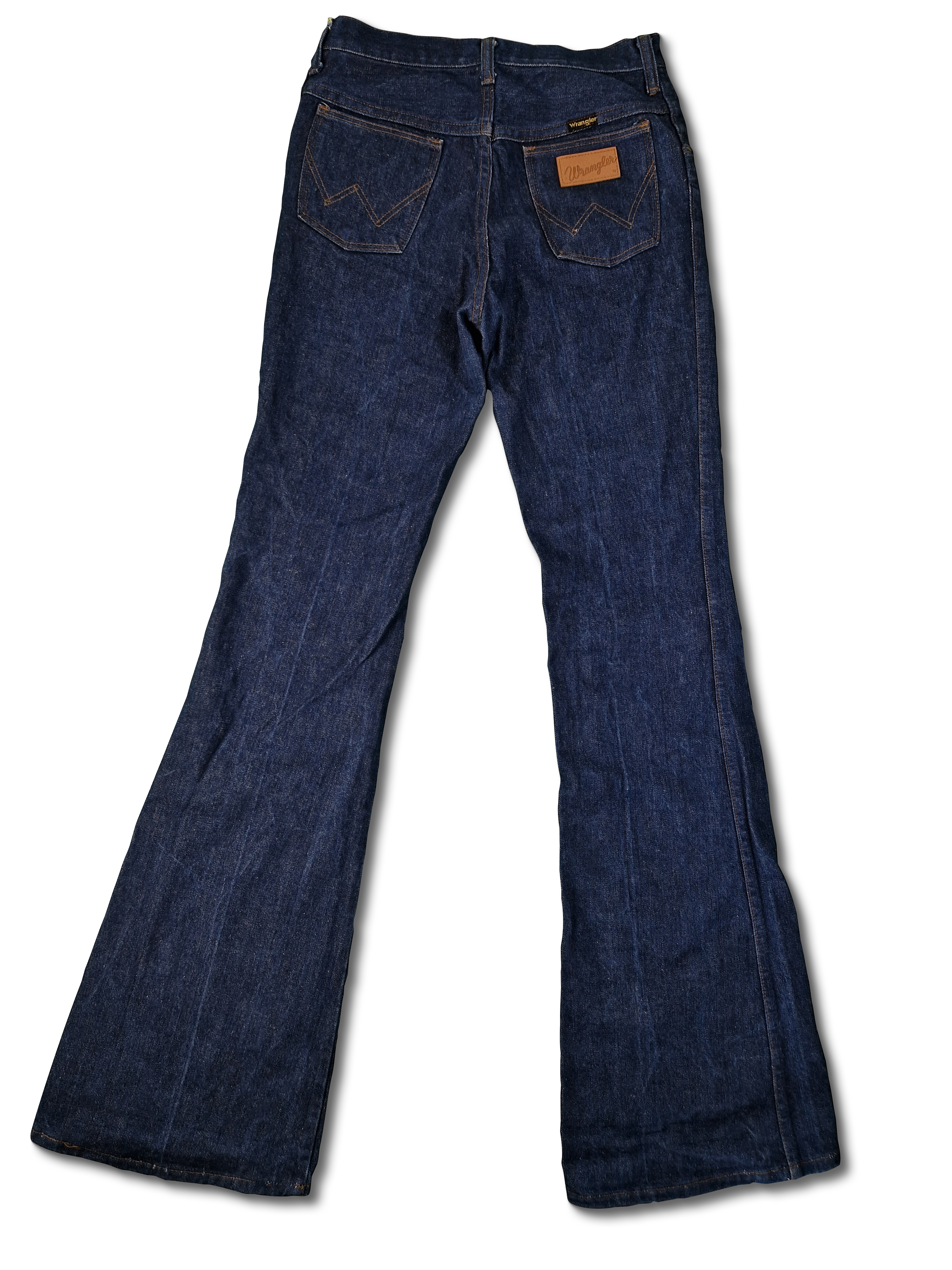 Vintage Wrangler Schlaghose 80s Blue Bell Jeans Flared Dunkelblau 31x36 - RareRags