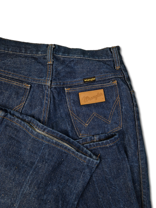 Rare! Vintage Wrangler Schlaghose 80s Blue Bell Jeans Flared Dunkelblau 31x36