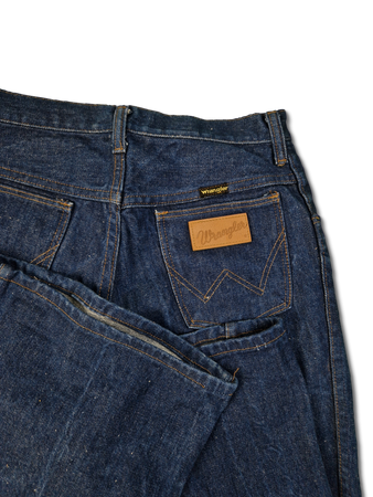 Rare! Vintage Wrangler Schlaghose 80s Blue Bell Jeans Flared Dunkelblau 31x36