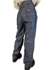 Y2K Dickies Jeans Baggy Deadstock Silbern W28 L32 - RareRags