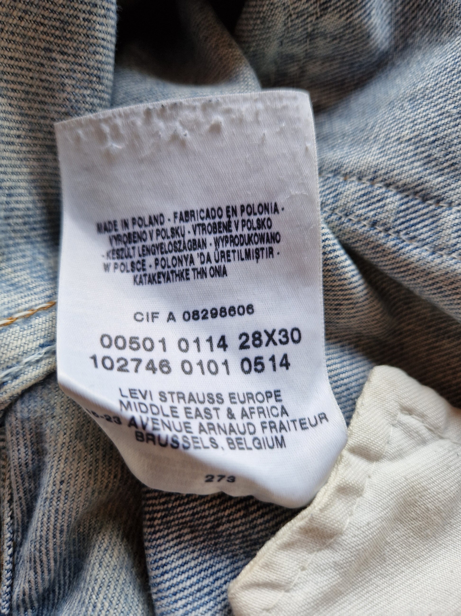 Vintage Levis Jeans 501 Helle Waschung Basic W28 L30 - RareRags
