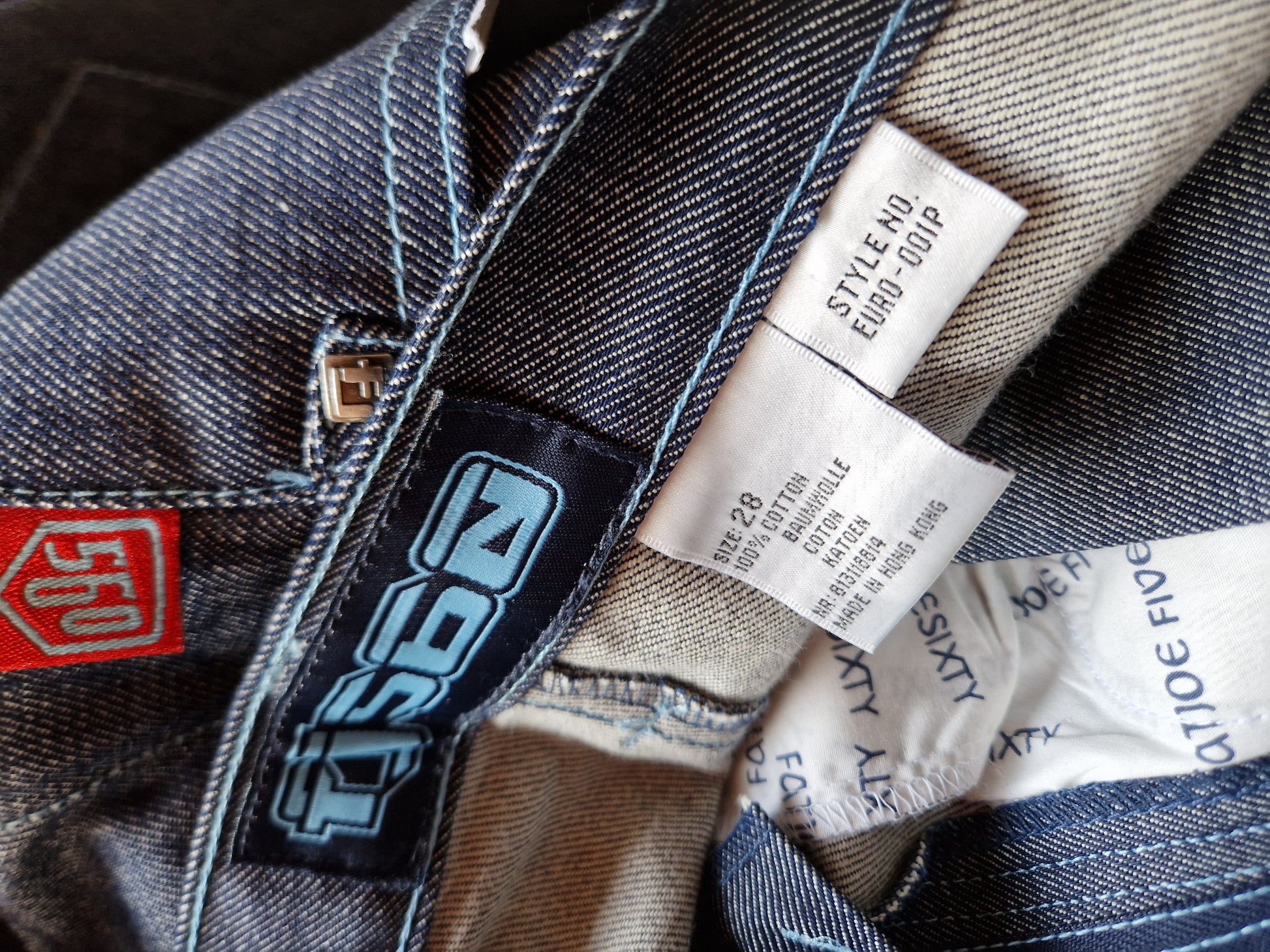 Y2K FJ560 Jeans Baggy Deadstock 1997 By Fat Joe Made In Hong Kong 28 - RareRags
