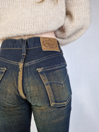 Vintage Something Edwin Jeans Jenny Made In Japan SJ720 Dark Denim W28 L32