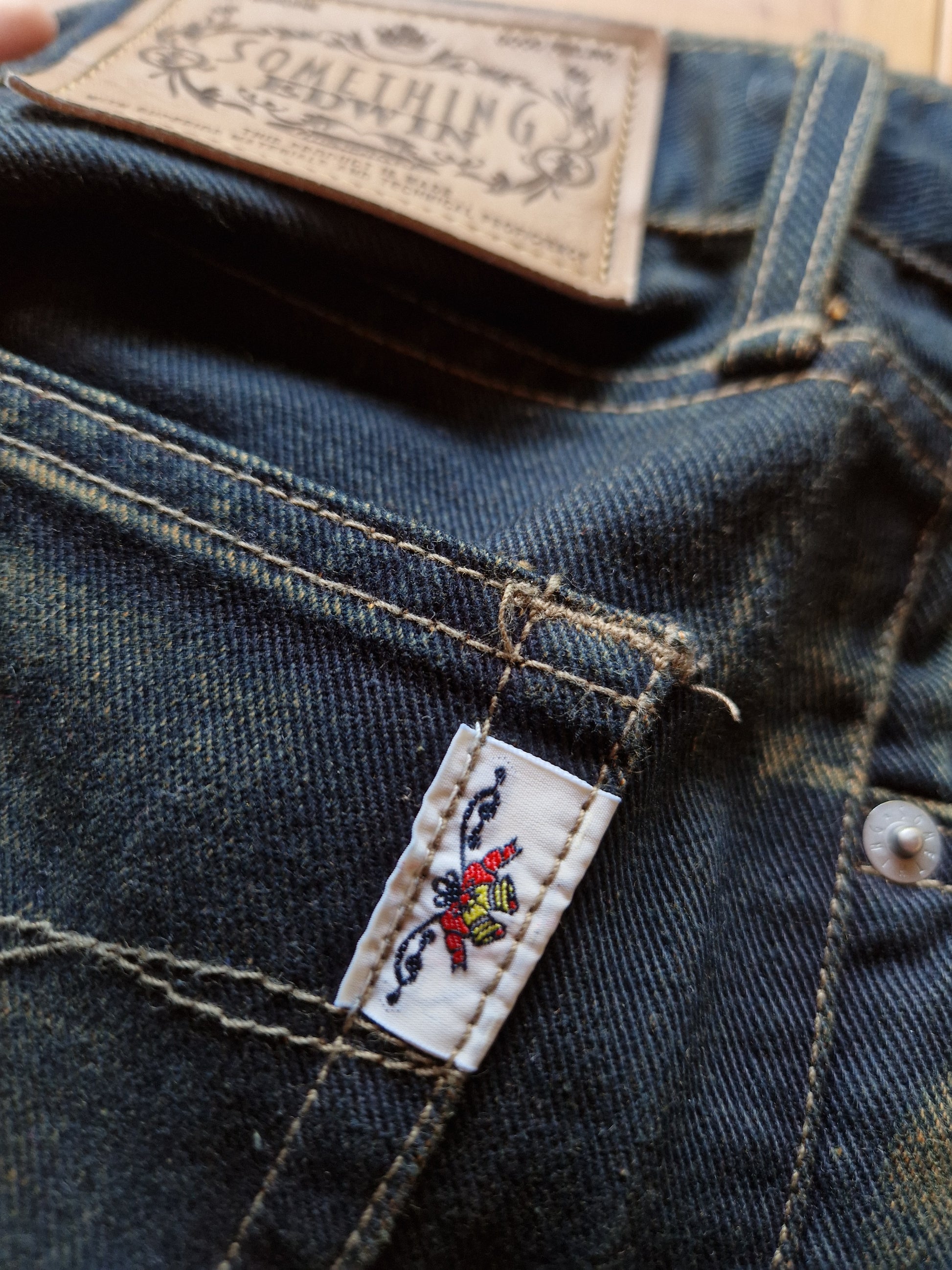 Vintage Something Edwin Jeans Jenny Made In Japan SJ720 Dark Denim W28 L32 - RareRags