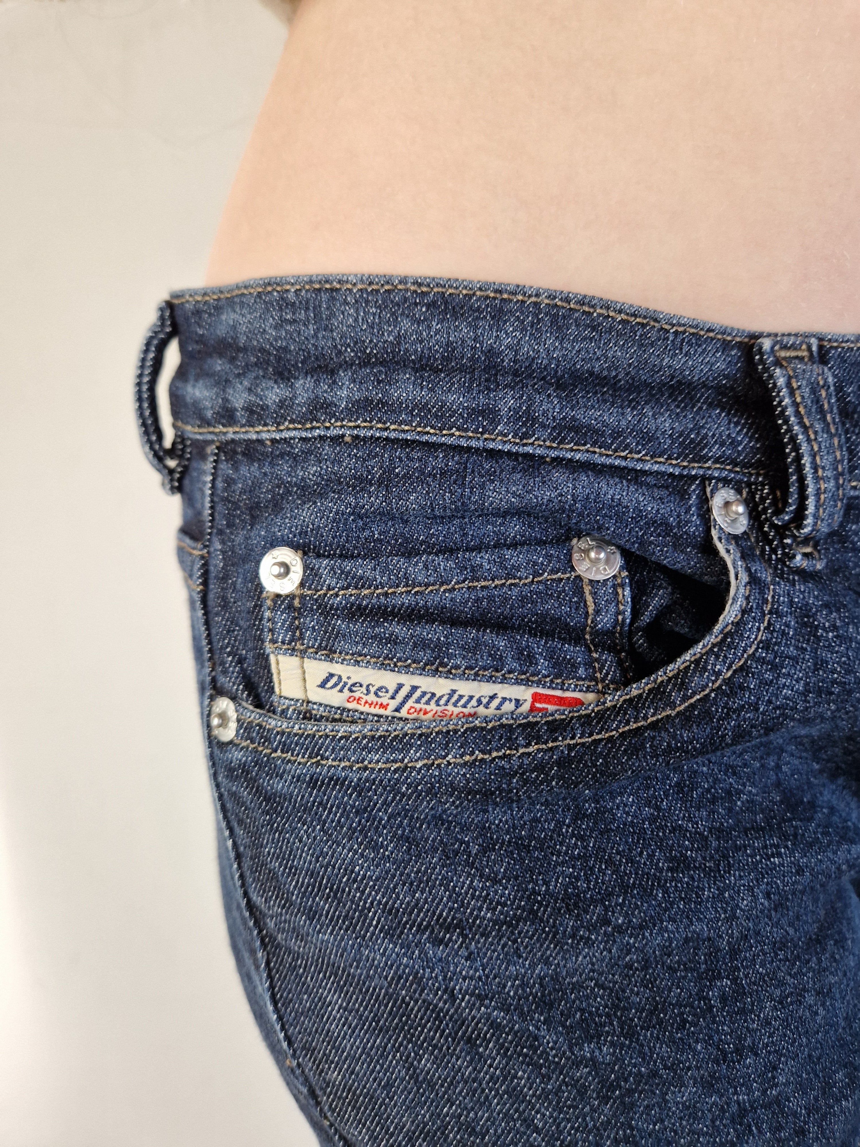 Y2K Diesel Jeans Low Waist Flared Dark Denim 29 - RareRags