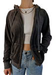 Y2K Juicy Jacke Velour Goldene Schrift S