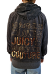 Y2K Juicy Jacke Velour Goldene Schrift S