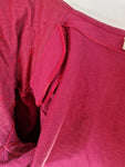 Vintage NoName Blazer 70s Mit Steinen Art Bestickt Rot (38) XS-S