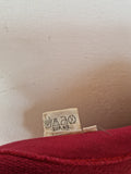 Vintage NoName Blazer 70s Mit Steinen Art Bestickt Rot (38) XS-S