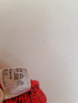 Vintage Designer Strickpullover 80s Bären Made In West Germany Rot Schwarz S-M