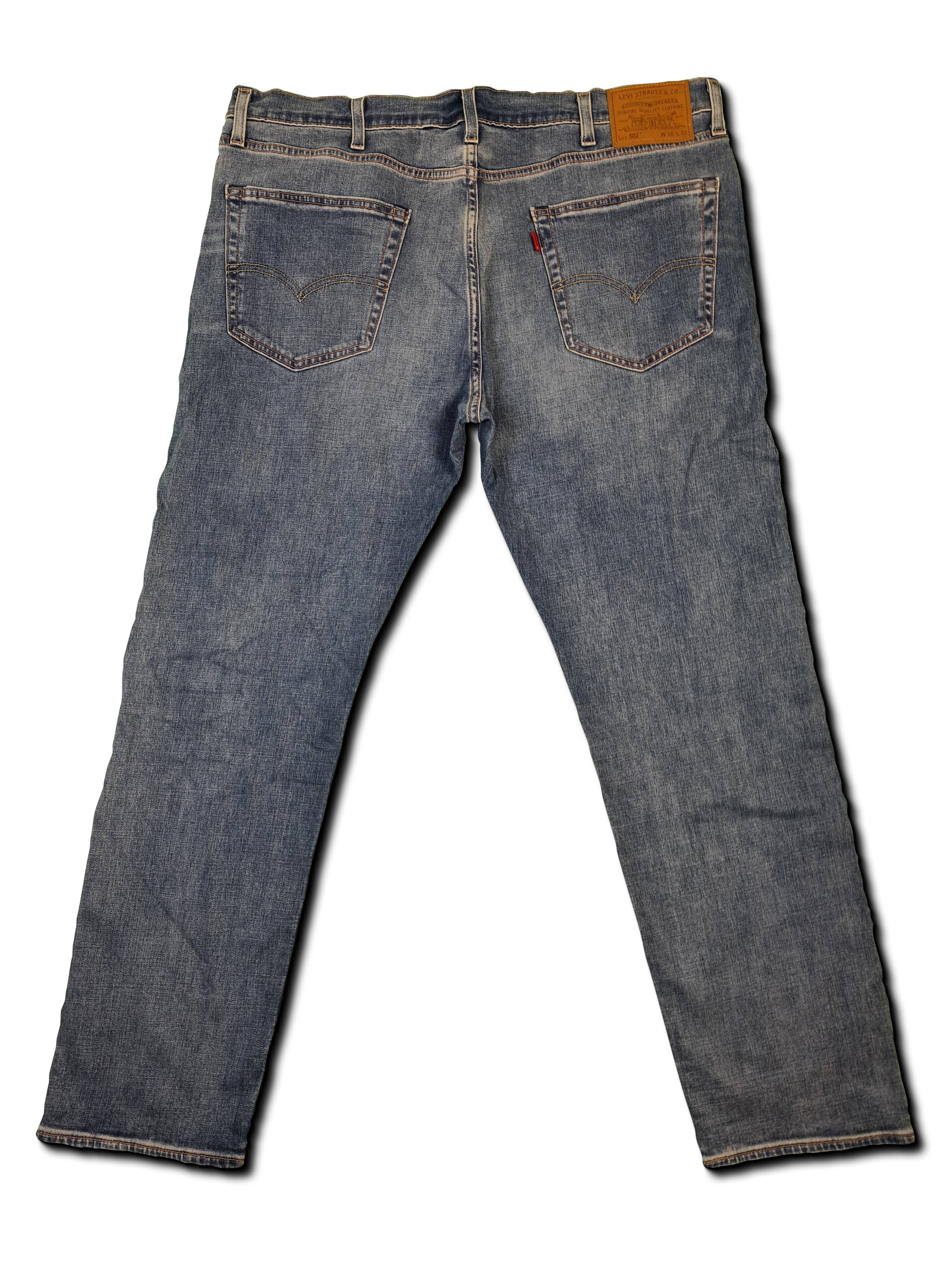 Moderne Levis Jeans Lot 502 WaterLess Blank Red Tab W38 L32 - RareRags