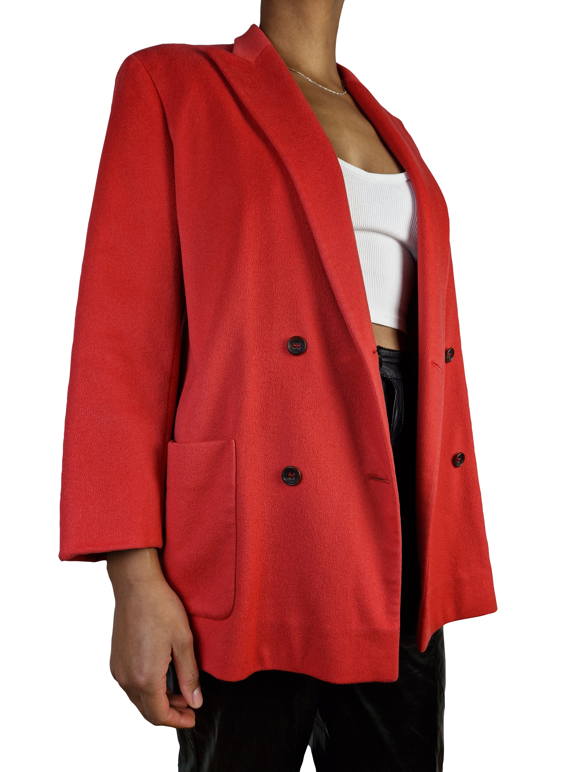 Vintage Jil Sander Blazer Cashmere Made In Italy Rot (36) S - RareRags