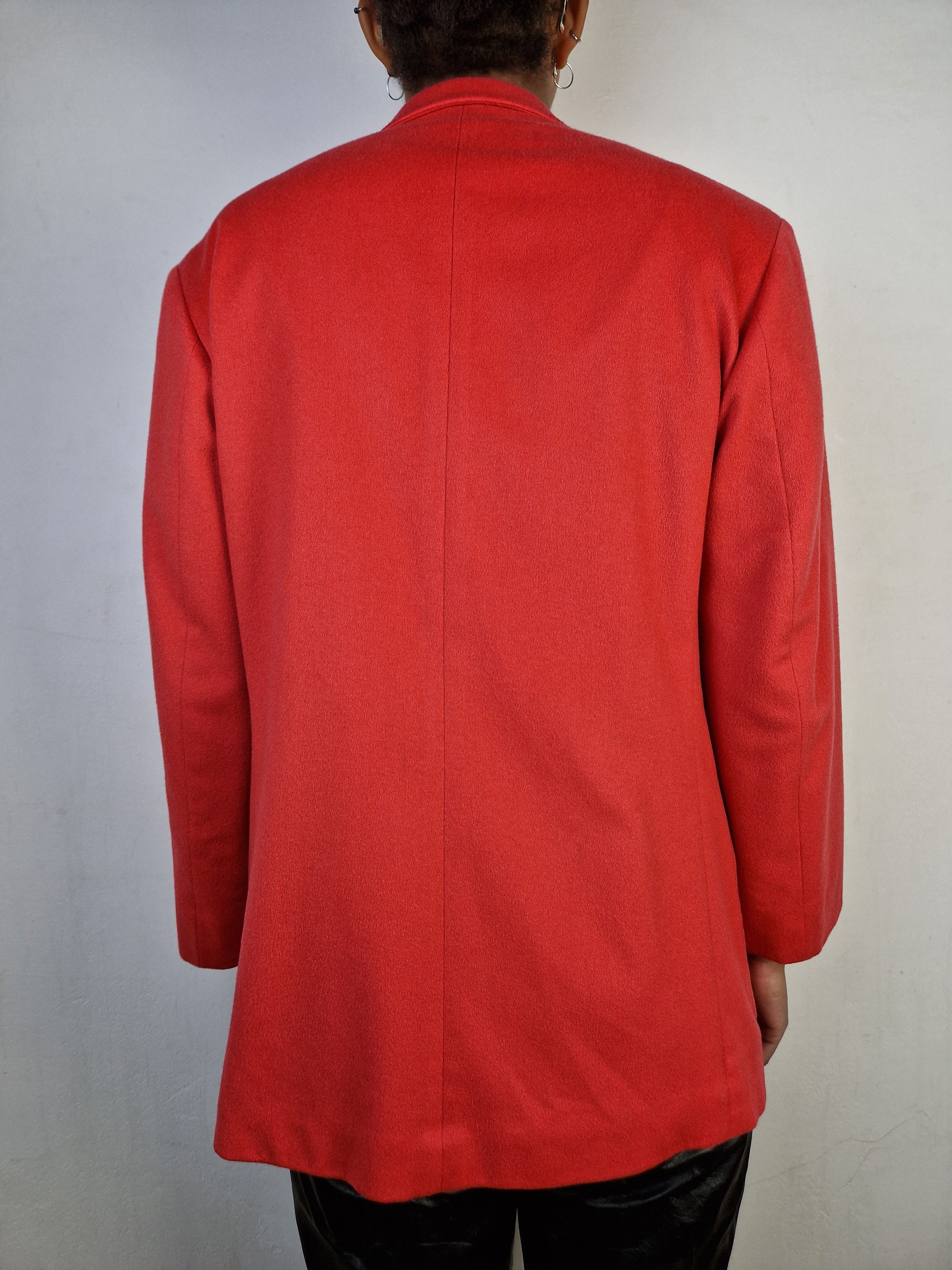 Vintage Jil Sander Blazer Cashmere Made In Italy Rot (36) S - RareRags