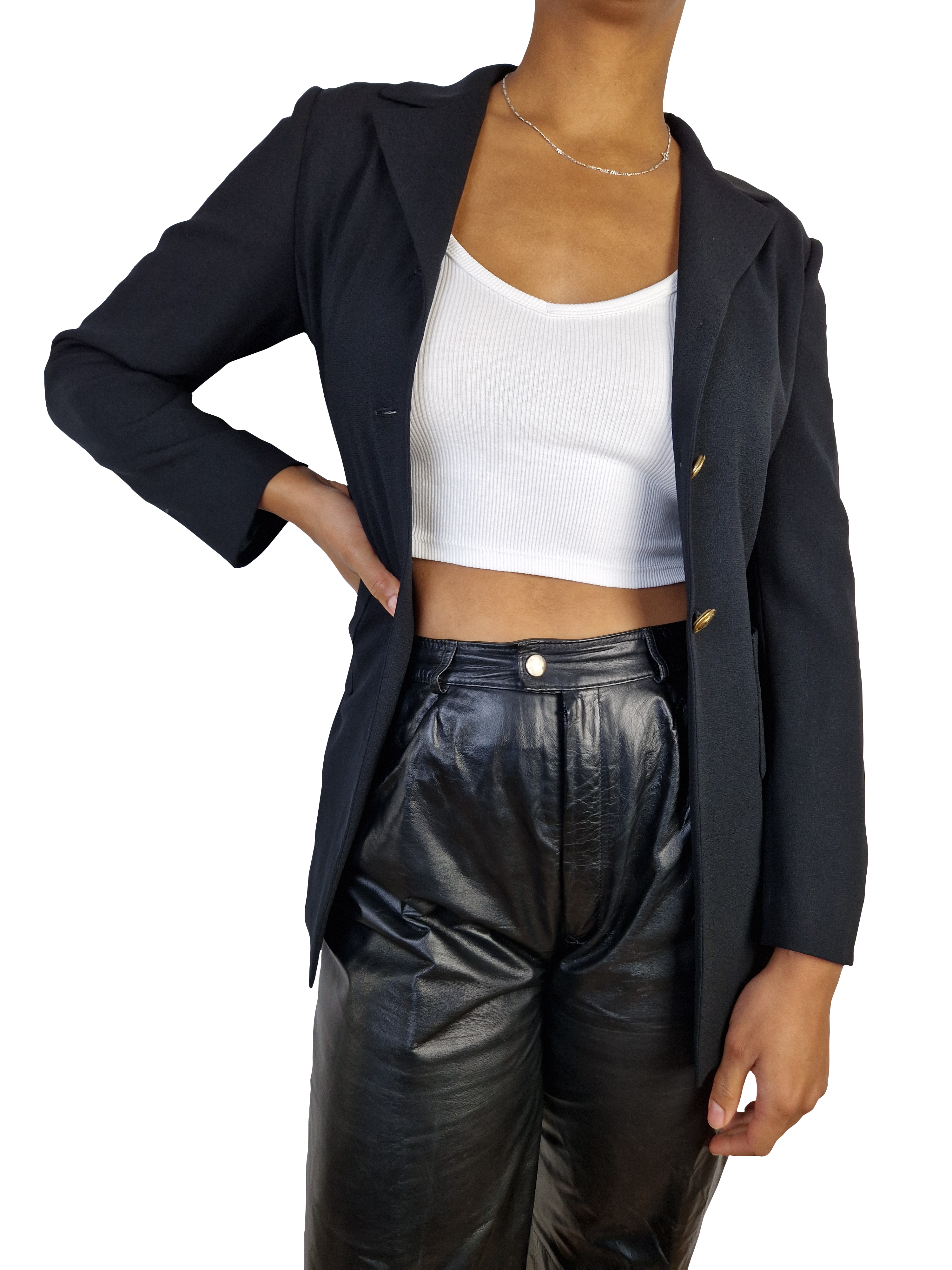 Vintage Jil Sander Blazer Lange Passform Dunkelblau S-M - RareRags