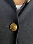 Vintage Jil Sander Blazer Lange Passform Dunkelblau S-M