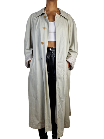 Vintage Aigner Trenchcoat Unisex Jensen Mantel Made In Germany  (50) M-L