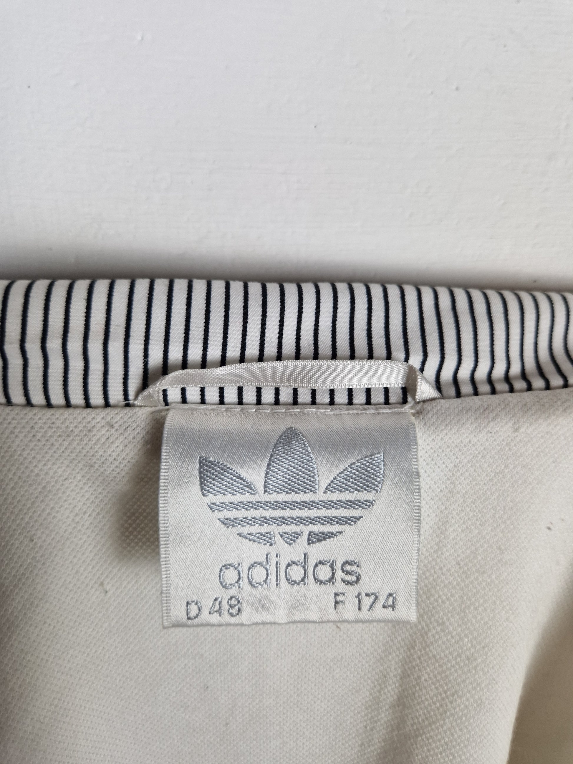 Rare! Vintage Adidas Sportanzug Stefan Edberg Tennis Weiß Bunt M-L - RareRags