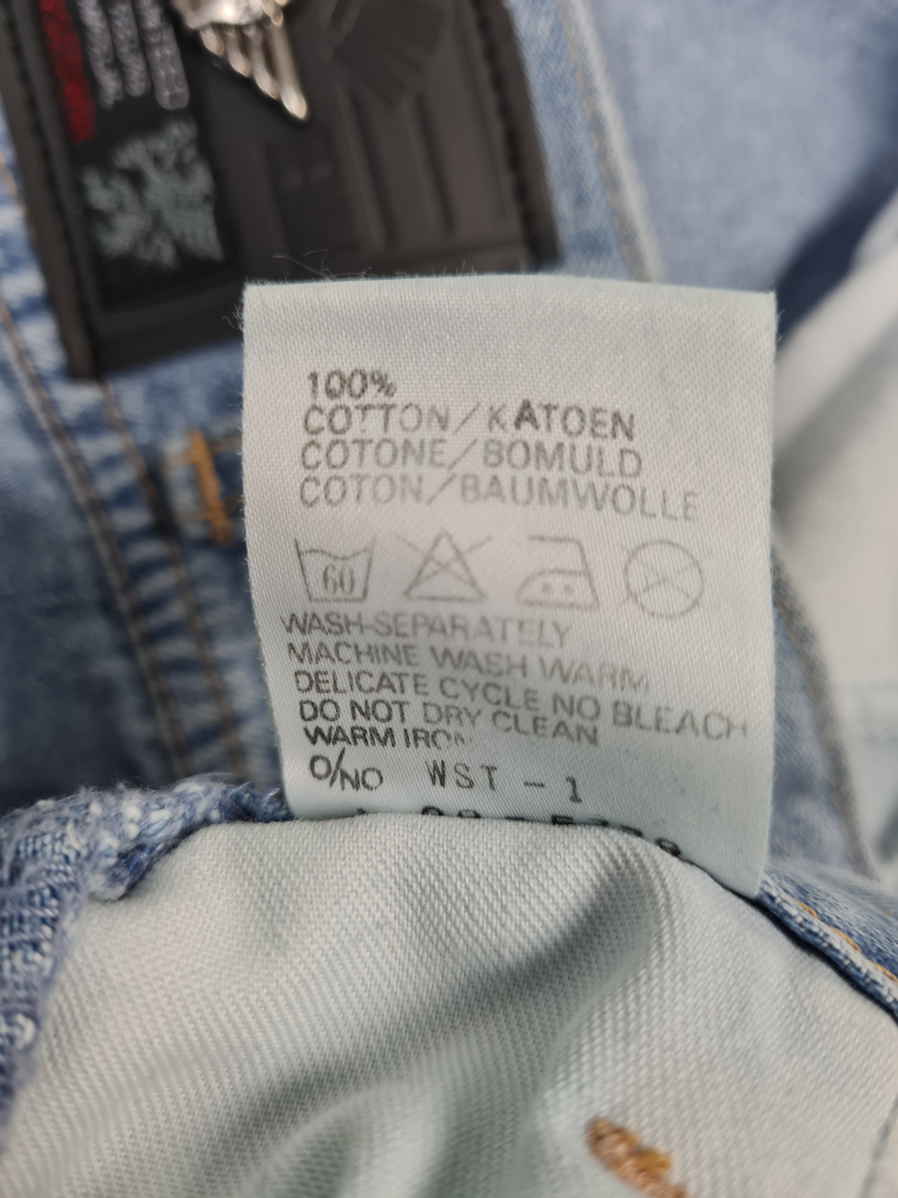 Vintage Edwin Jeans Wide Super Tack Made In Japan Hellblau W28 L32 - RareRags