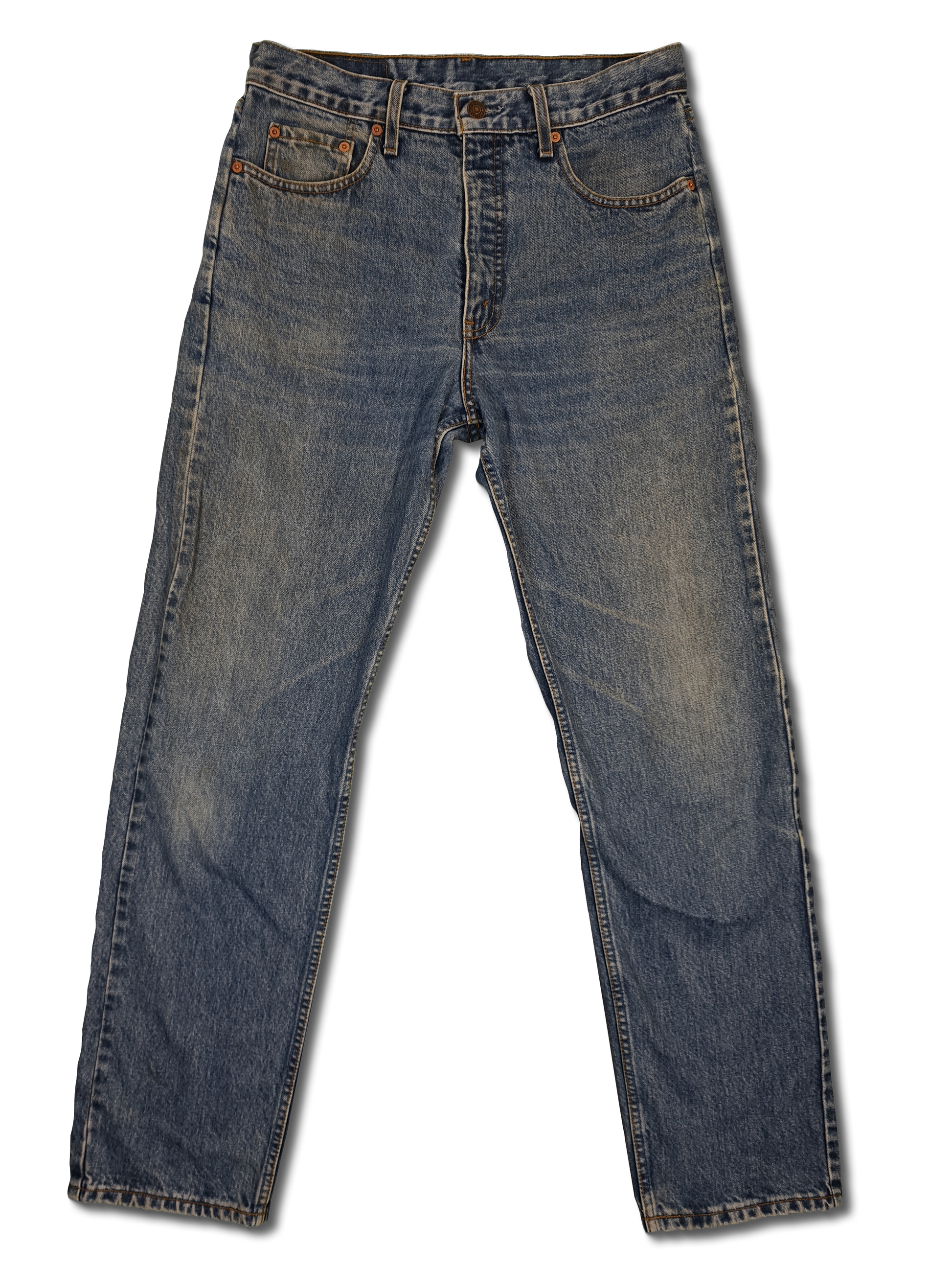 Vintage Levis Jeans 615 02 Orange Made In Croatia C1 Tab Blau W32 L32 - RareRags
