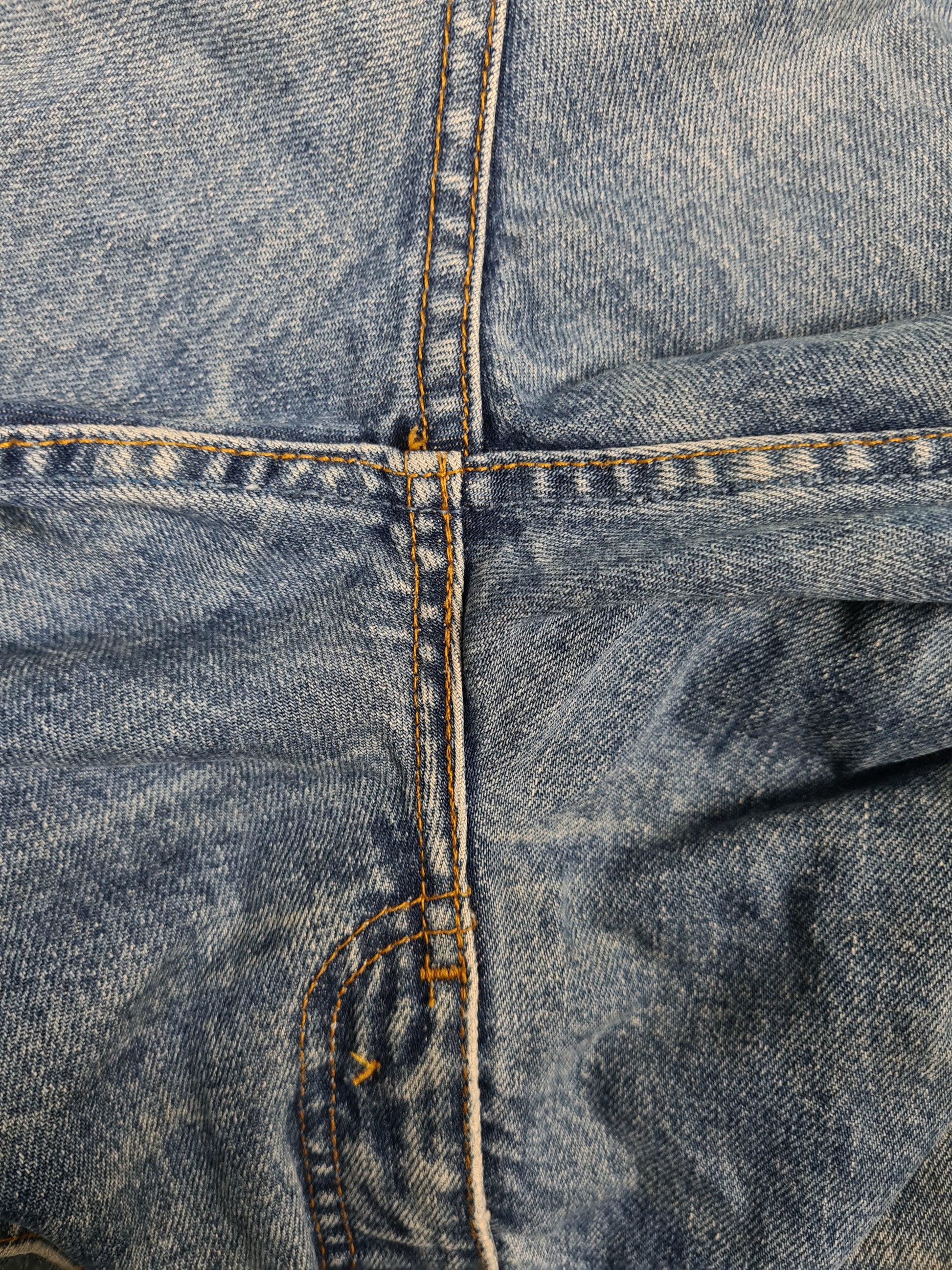 Vintage Levis Jeans 615 02 Orange Made In Croatia C1 Tab Blau W32 L32 - RareRags