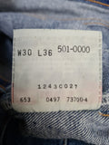 Vintage Levis Jeans 501 Made In USA 653 Blau W30 L36