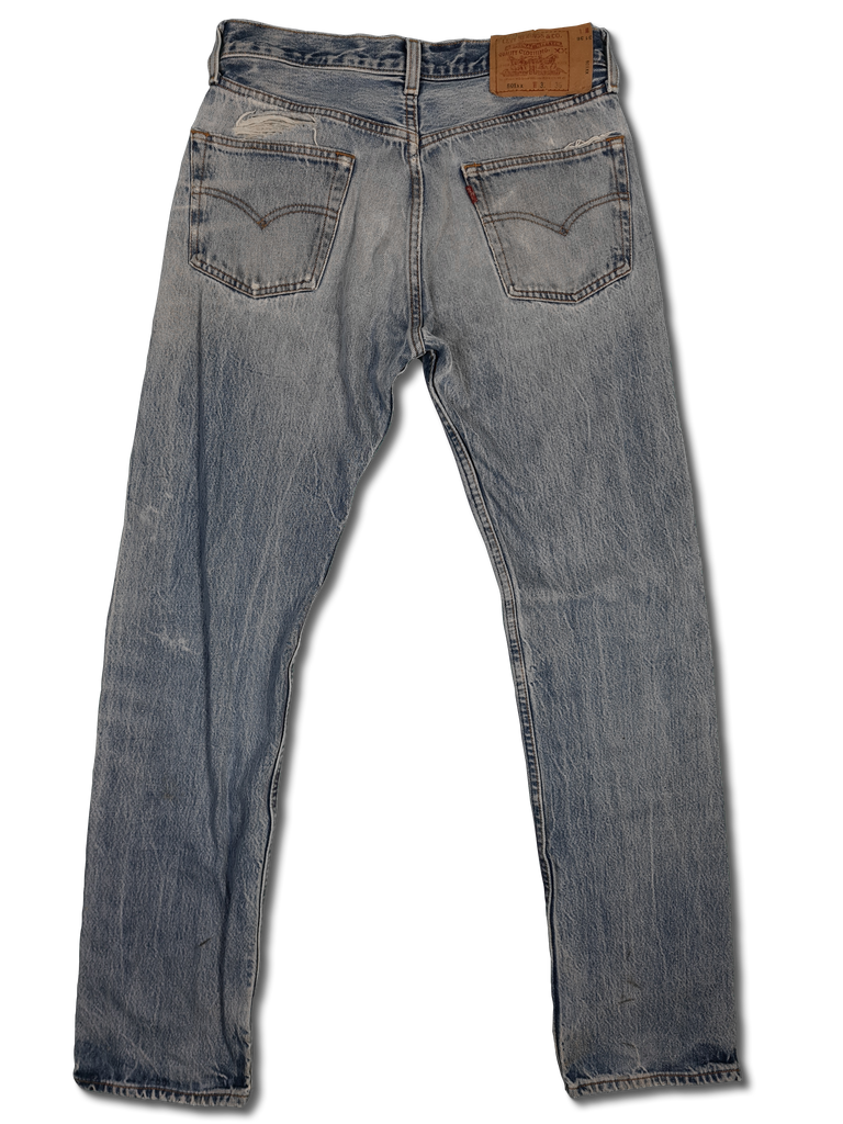 Vintage Levis Jeans 501xx Basic Made In USA 555 Blau W31 L36  
