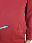 Vintage Jil Sander Kleid Schurwolle Made In West Germany Rot (38) M-L