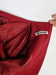Vintage Jil Sander Kleid Schurwolle Made In West Germany Rot (38) M-L