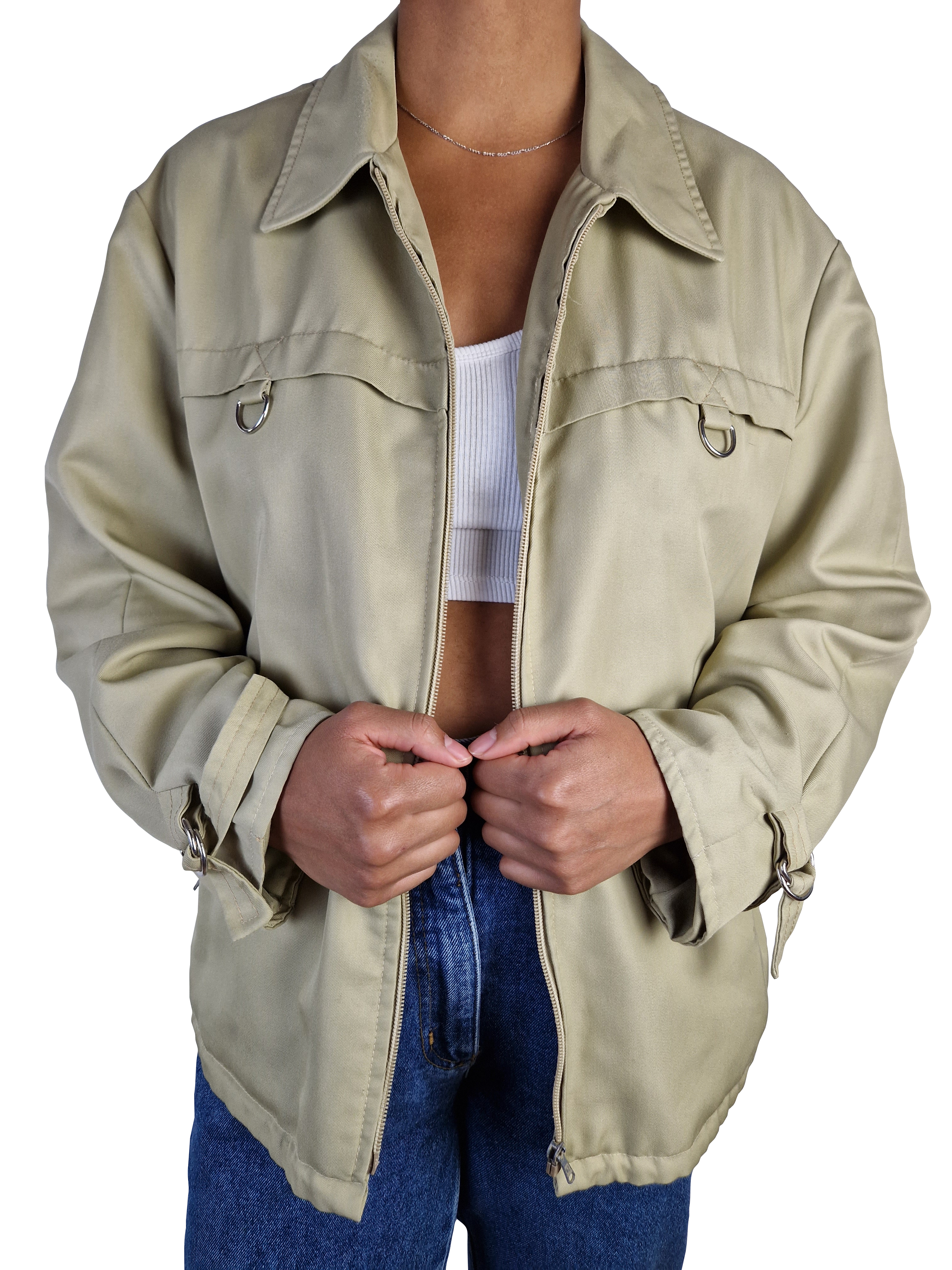 Vintage M12 Anorak 70s Braun Beige M-L - RareRags