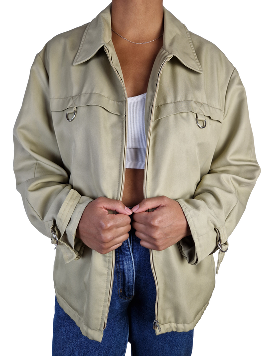 Vintage M12 Anorak 70s Braun Beige M-L