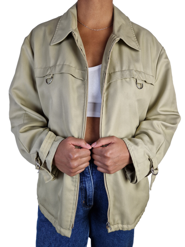 Vintage M12 Anorak 70s Braun Beige M-L