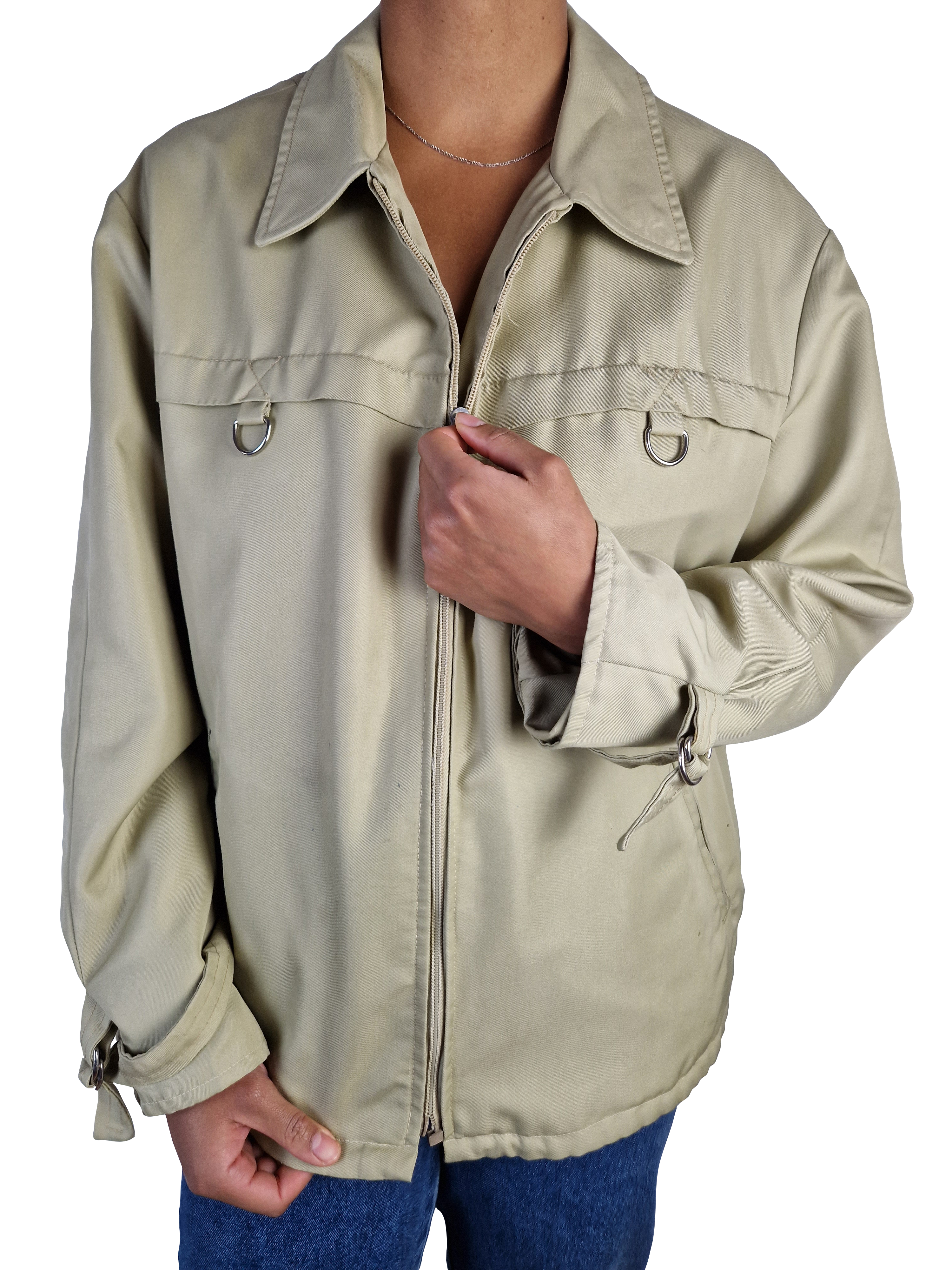 Vintage M12 Anorak 70s Braun Beige M-L - RareRags