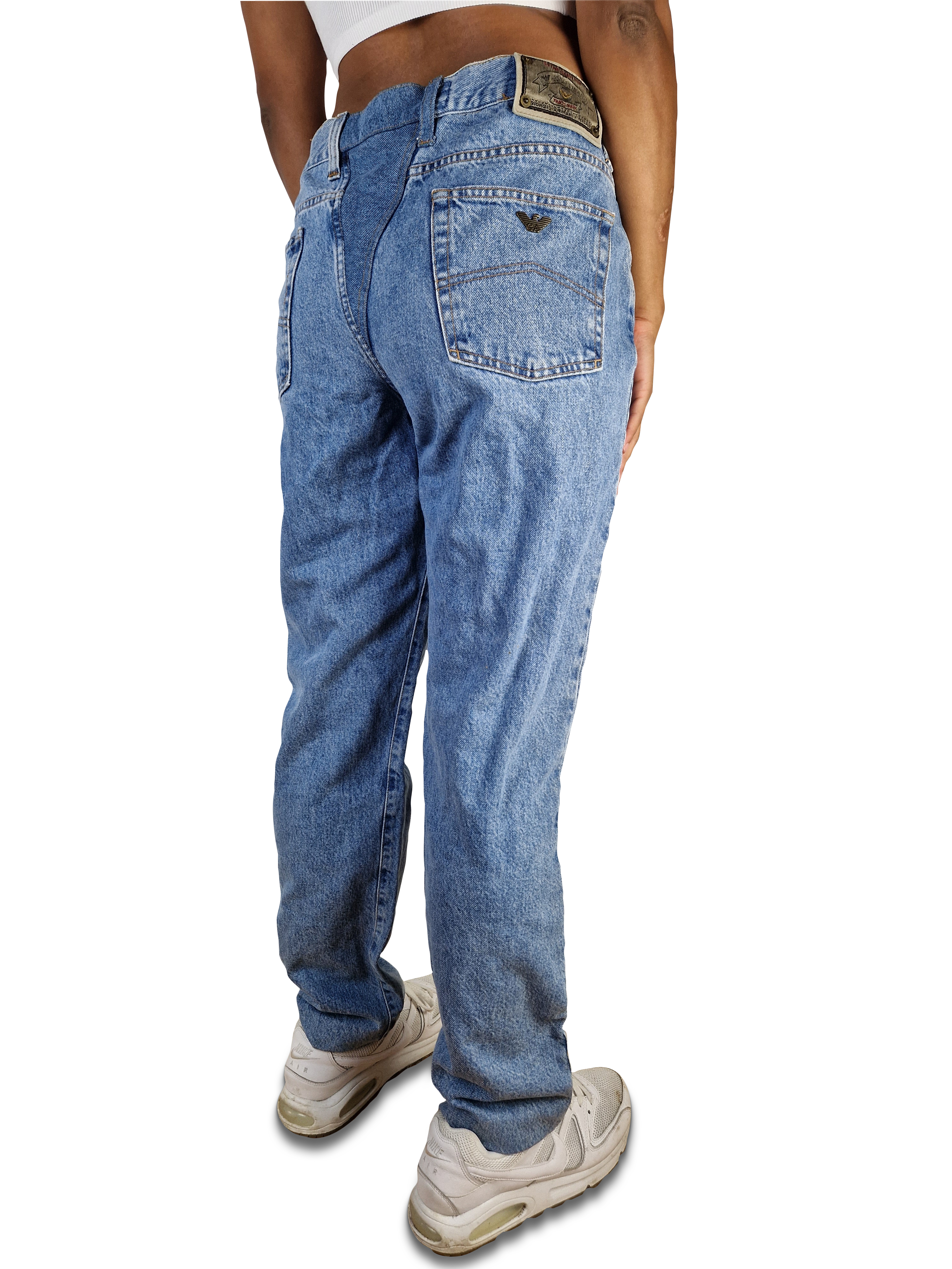 Vintage Armani Jeans Made In Italy Blau M-L - RareRags