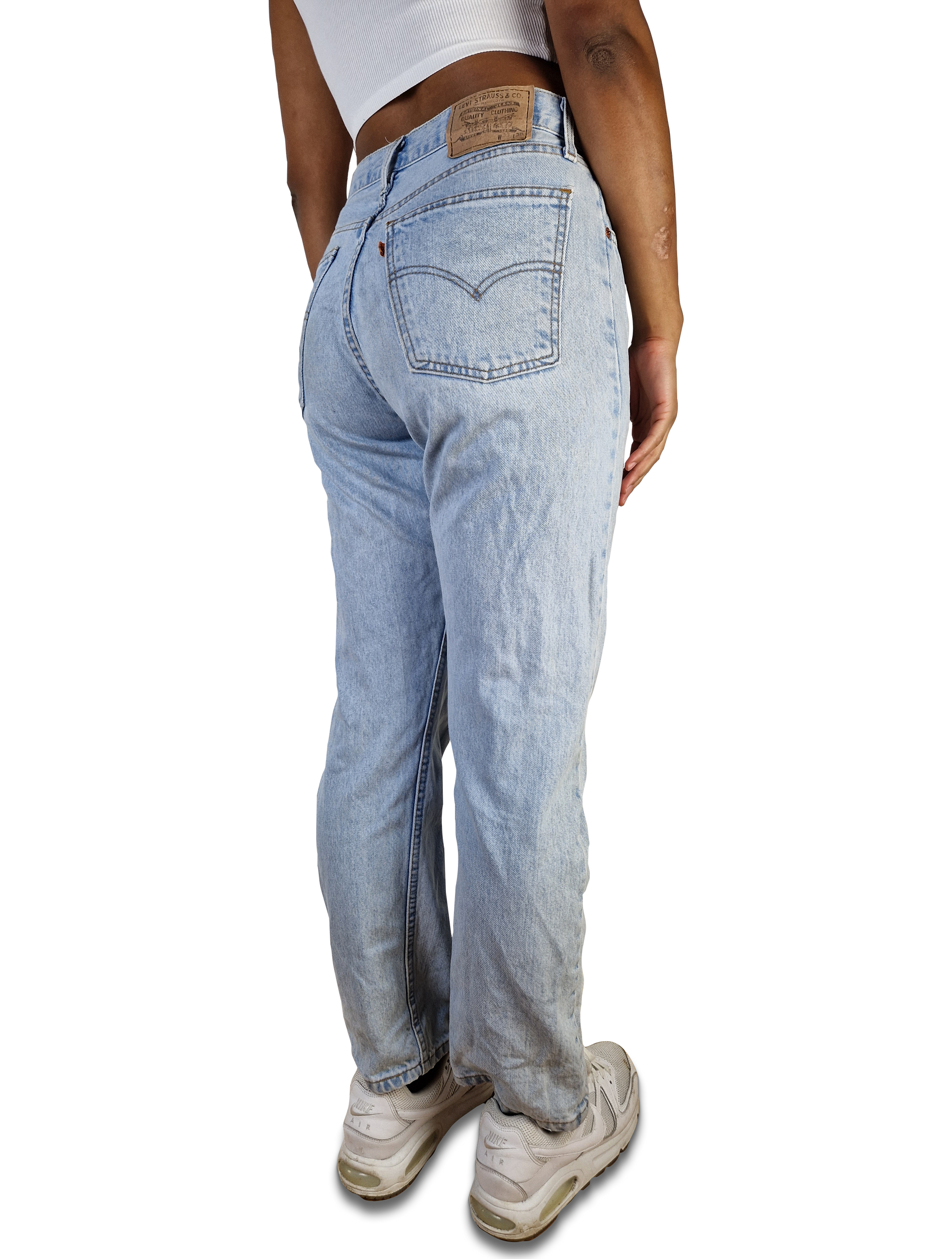 Vintage Levis Jeans 615 02 Made In Belgien Hellblau W33 L30 - RareRags