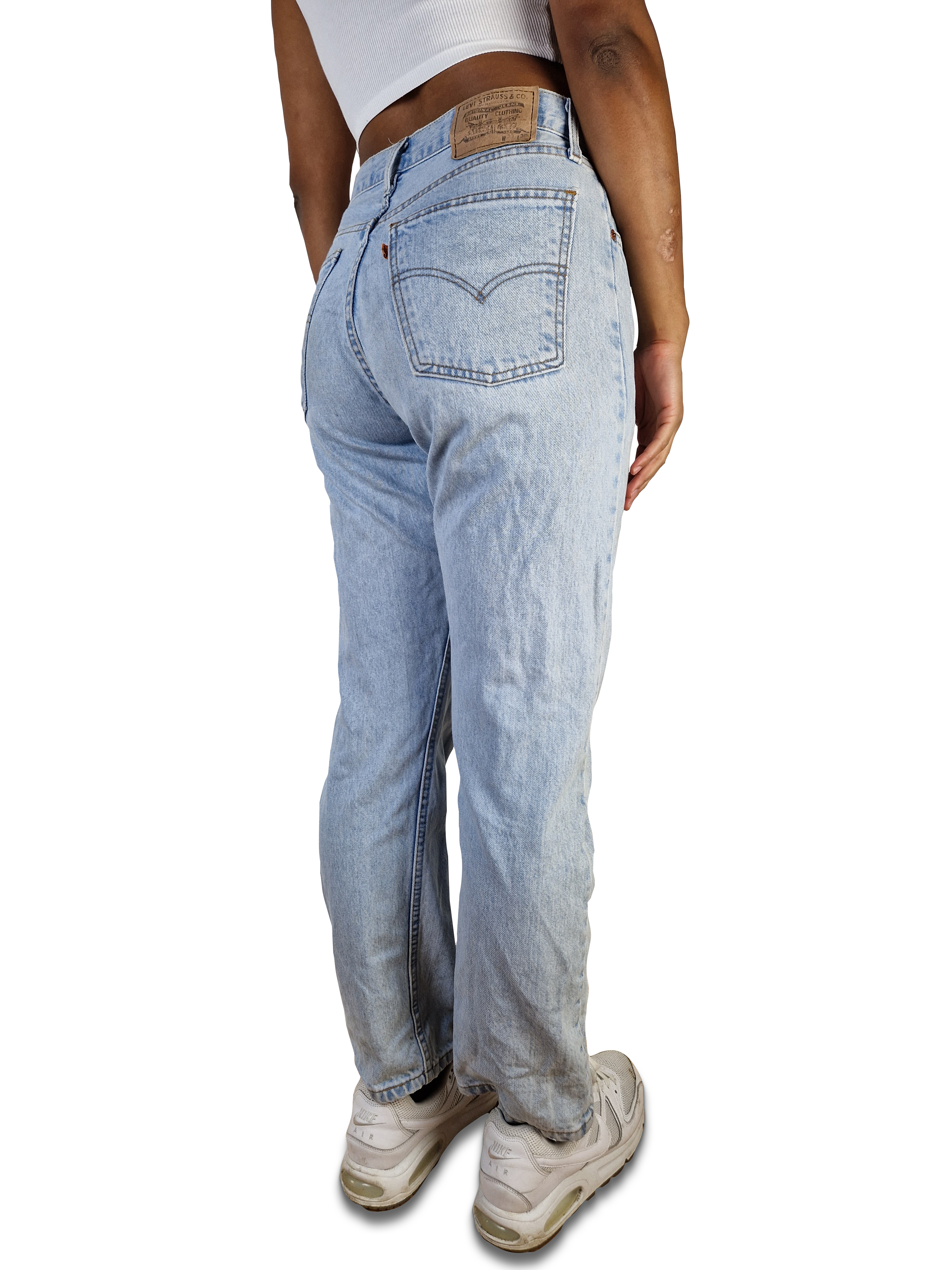 Vintage Levis Jeans 615 02 Made In Belgien Hellblau W33 L30 - RareRags