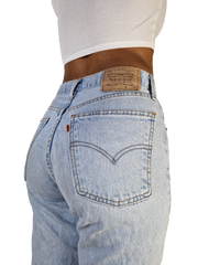 Vintage Levis Jeans 615 02 Made In Belgien Hellblau W33 L30 - RareRags