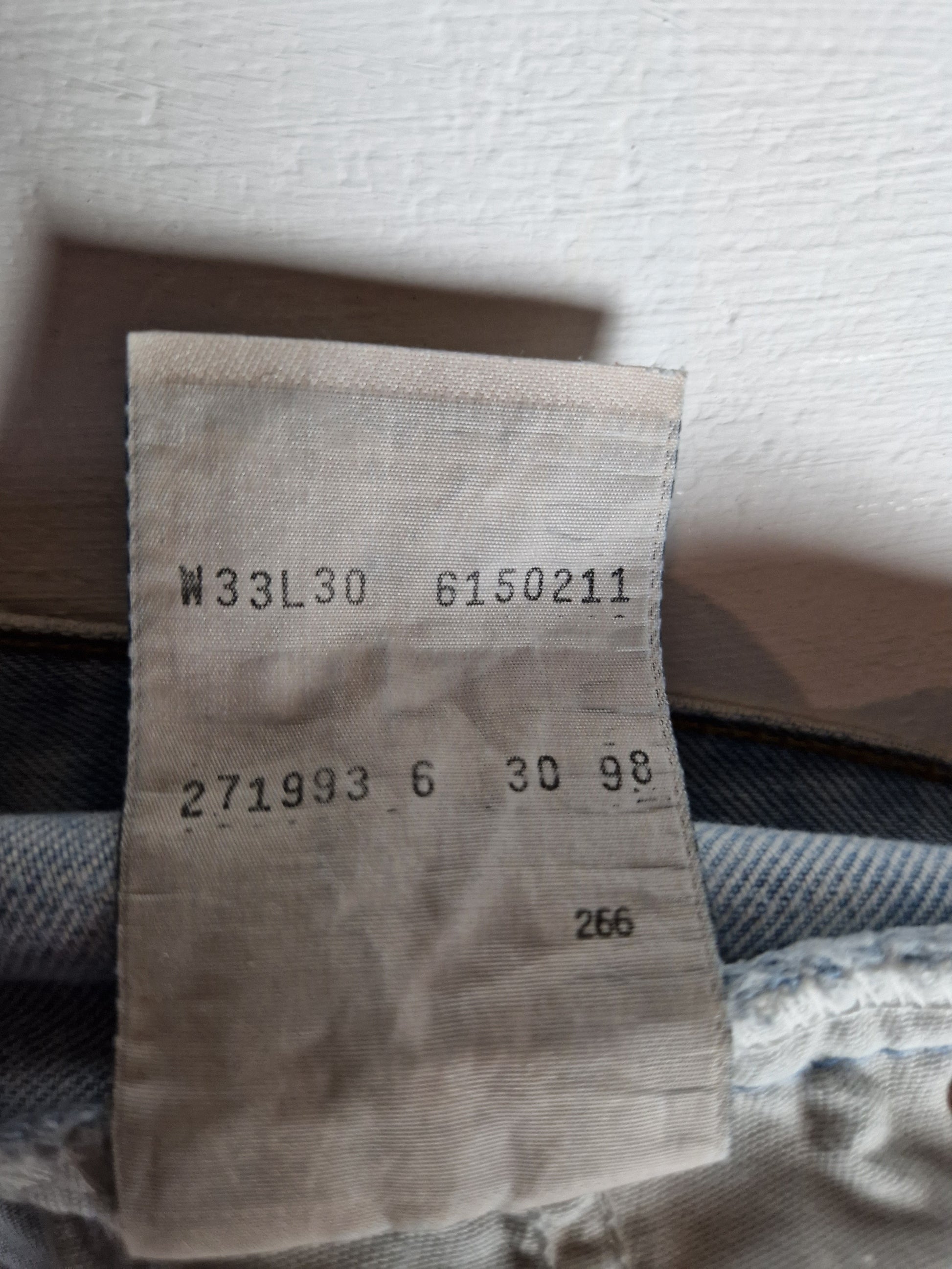 Vintage Levis Jeans 615 02 Made In Belgien Hellblau W33 L30 - RareRags