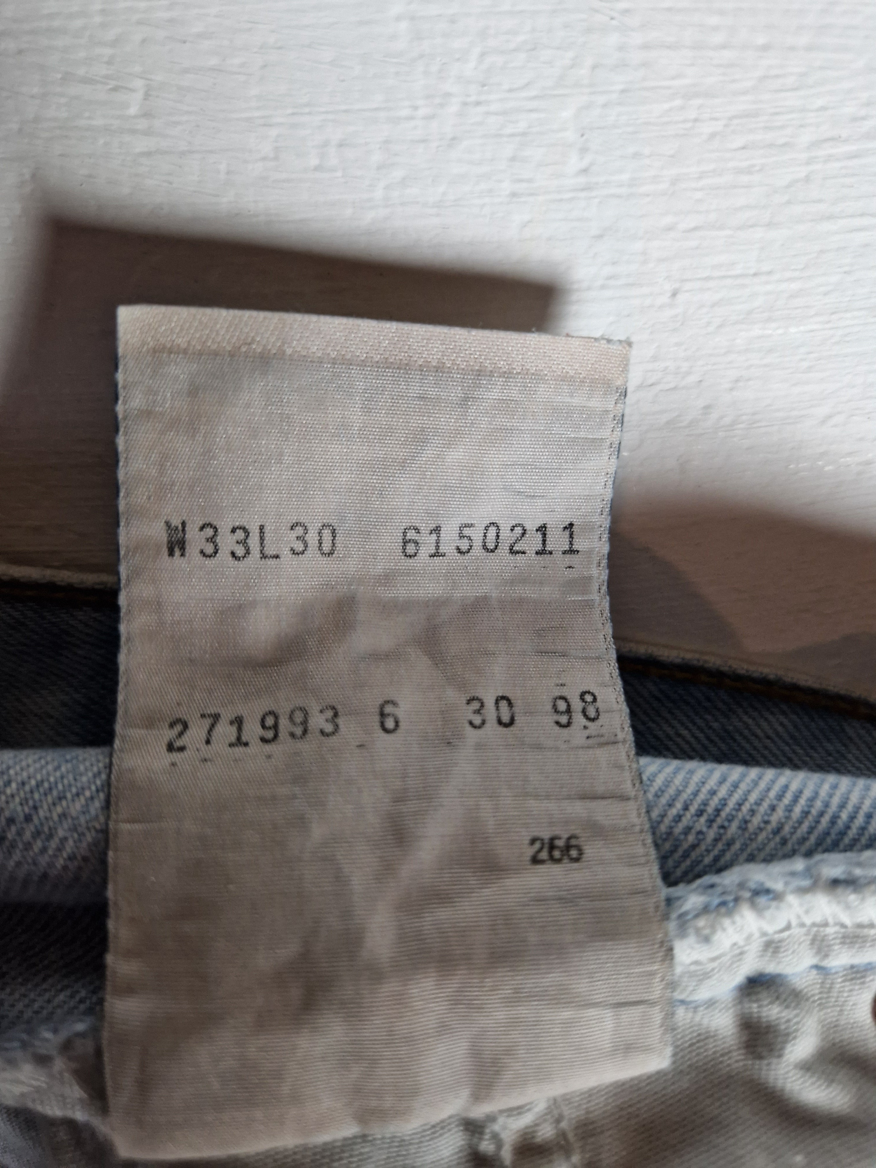 Vintage Levis Jeans 615 02 Made In Belgien Hellblau W33 L30 - RareRags