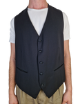 Ermenegildo Anzugweste Basic Schwarz L-XL