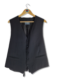 Ermenegildo Anzugweste Basic Schwarz L-XL