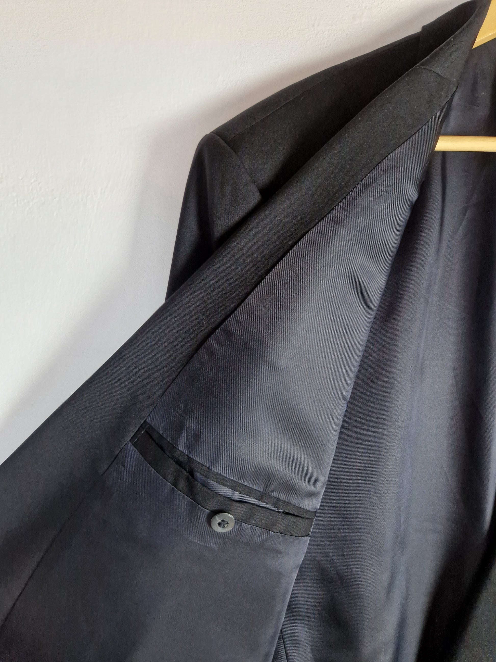 Loro Piana Sakko By Roy Robson Schurwolle Schwarz XL-XXL - RareRags