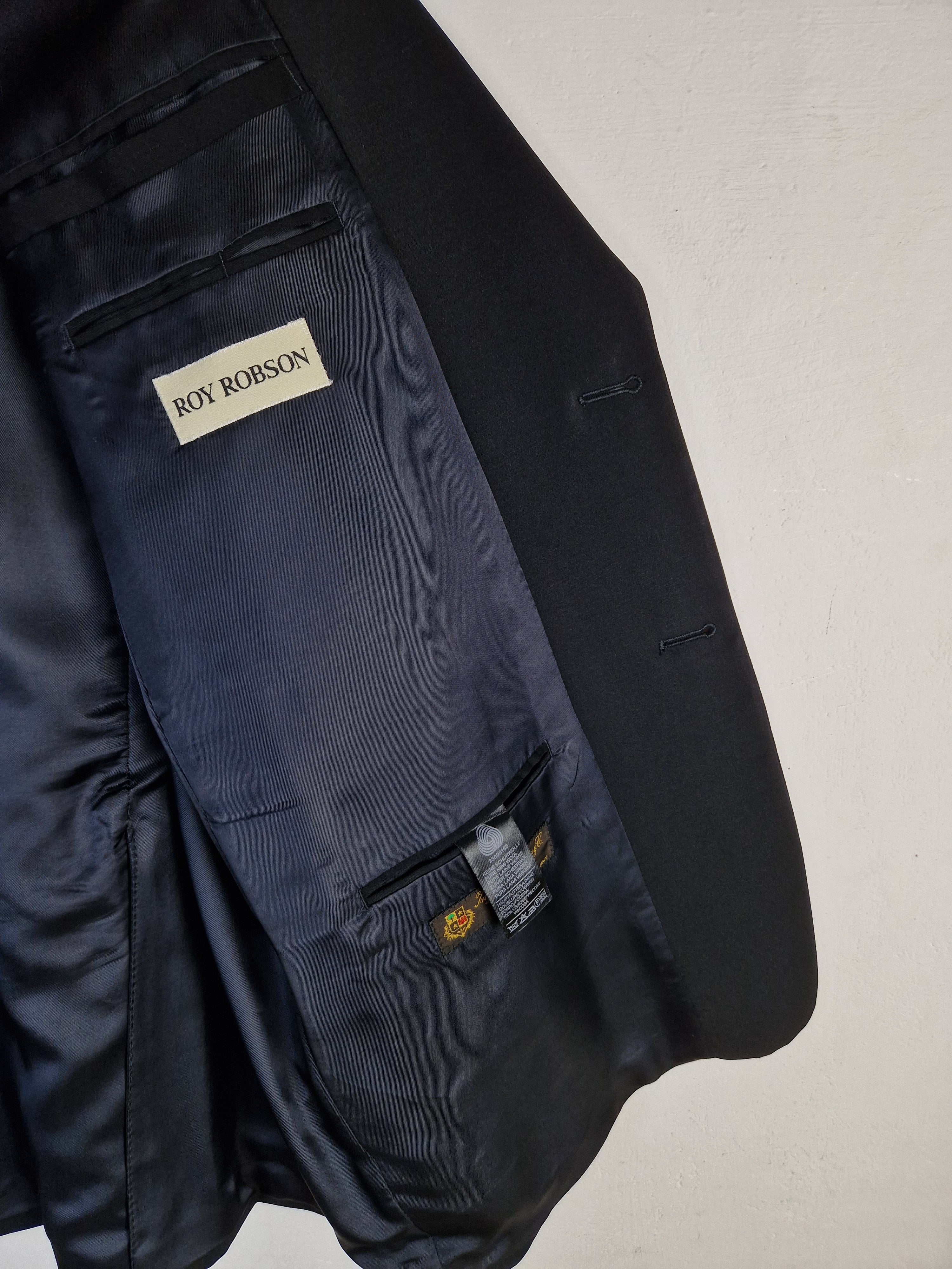 Loro Piana Sakko By Roy Robson Schurwolle Schwarz XL-XXL - RareRags